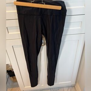 Ivivva leggings size 14. Coated leggings with a slight metallic sheen